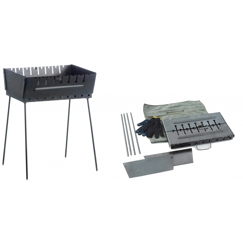Мангал СИЛА (кейс) з чохлом та рукавичками товщина 2 (960108) - зображення 1