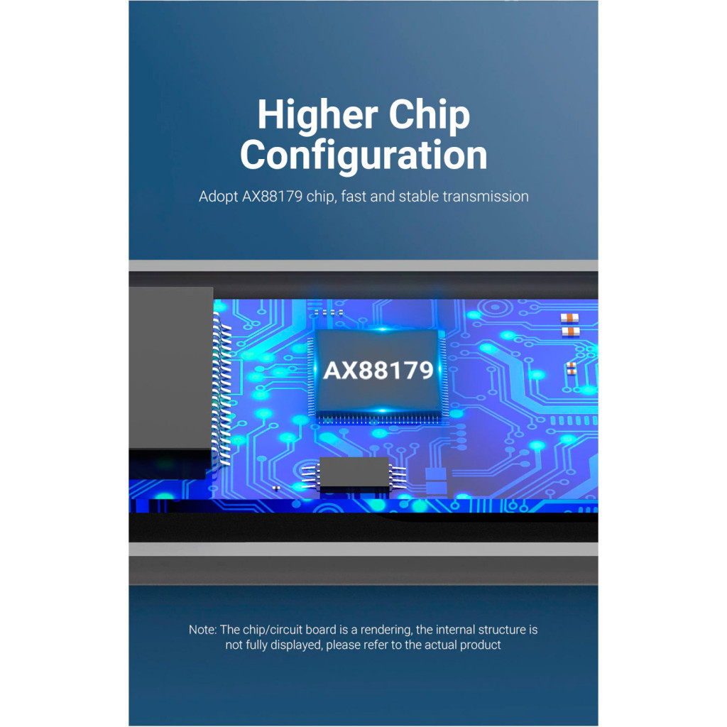 Перехідник USB 3.0 to Ethernet RJ45 1000Mb Aluminum black Vention (CEWHB) - изображение 11