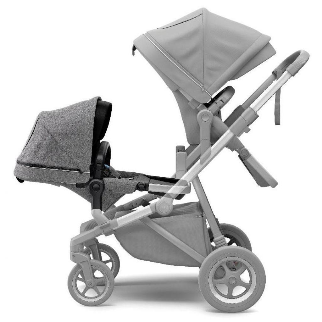 Прогулянковий блок Thule Sleek Sibling Seat Grey Melange (TH11000200) - зображення 3