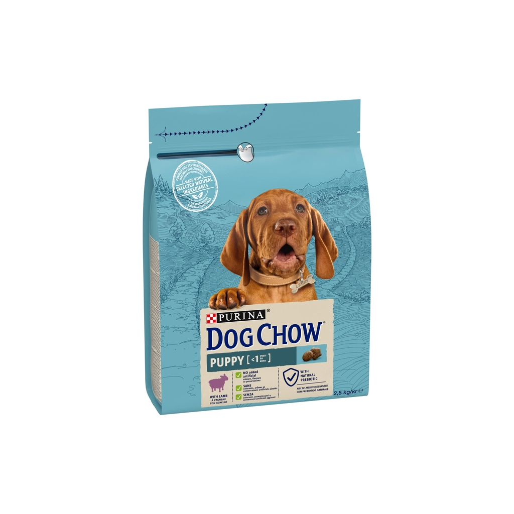 Сухий корм для собак Purina Dog Chow Puppy Lamb зі смаком ягняти 2.5 кг (7613034488657) - зображення 3