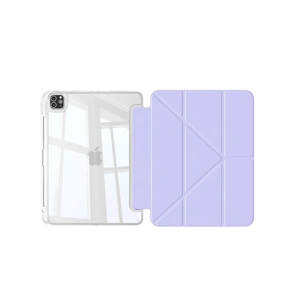 Чохол до планшета BeCover Ultra Slim Origami Transparent Apple iPad Pro 11" M4 2024 Purple (711692) - зображення 5