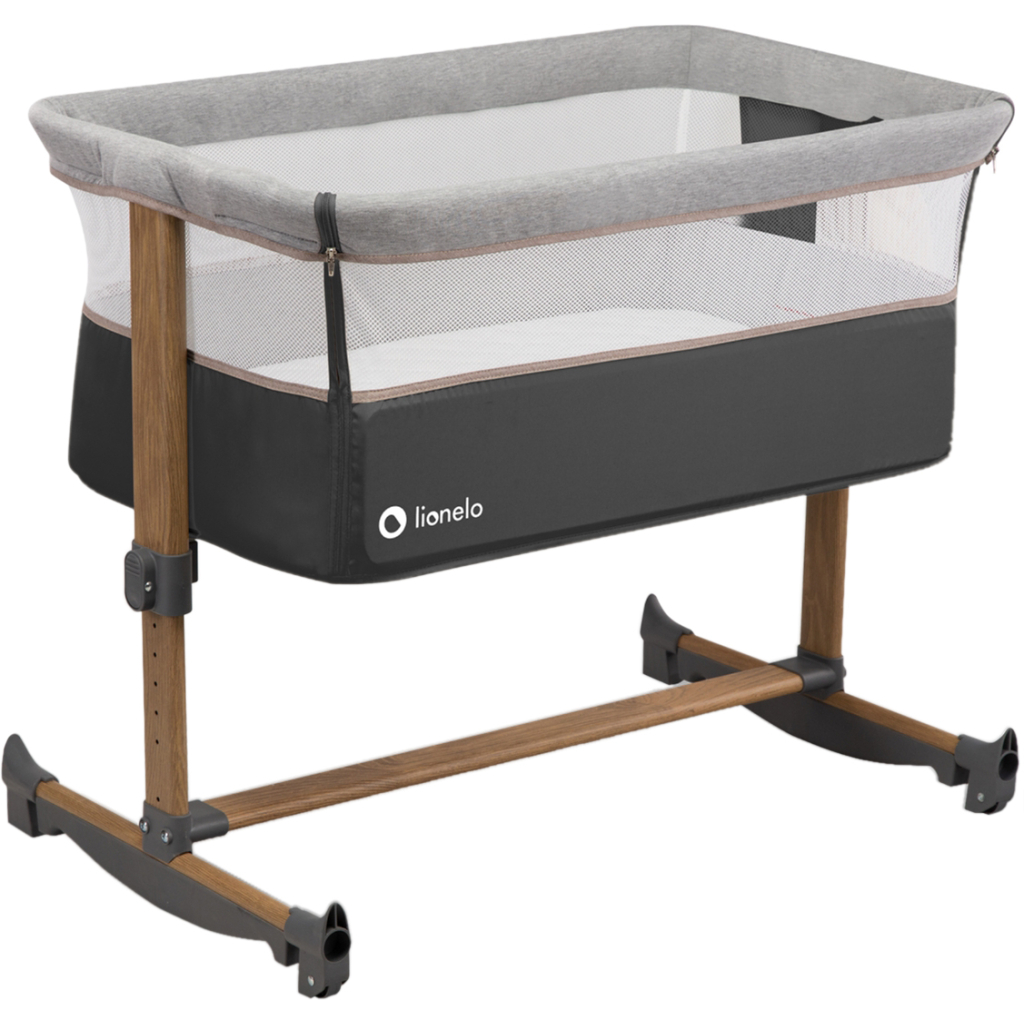 Ліжечко Lionelo приставне Leonie Grey Stone (LO-LEONIE GREY STONE) - зображення 1
