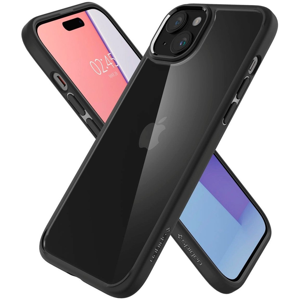 Чохол до мобільного телефона Spigen Apple iPhone 15 Ultra Hybrid Matte Black (ACS06799) - зображення 3