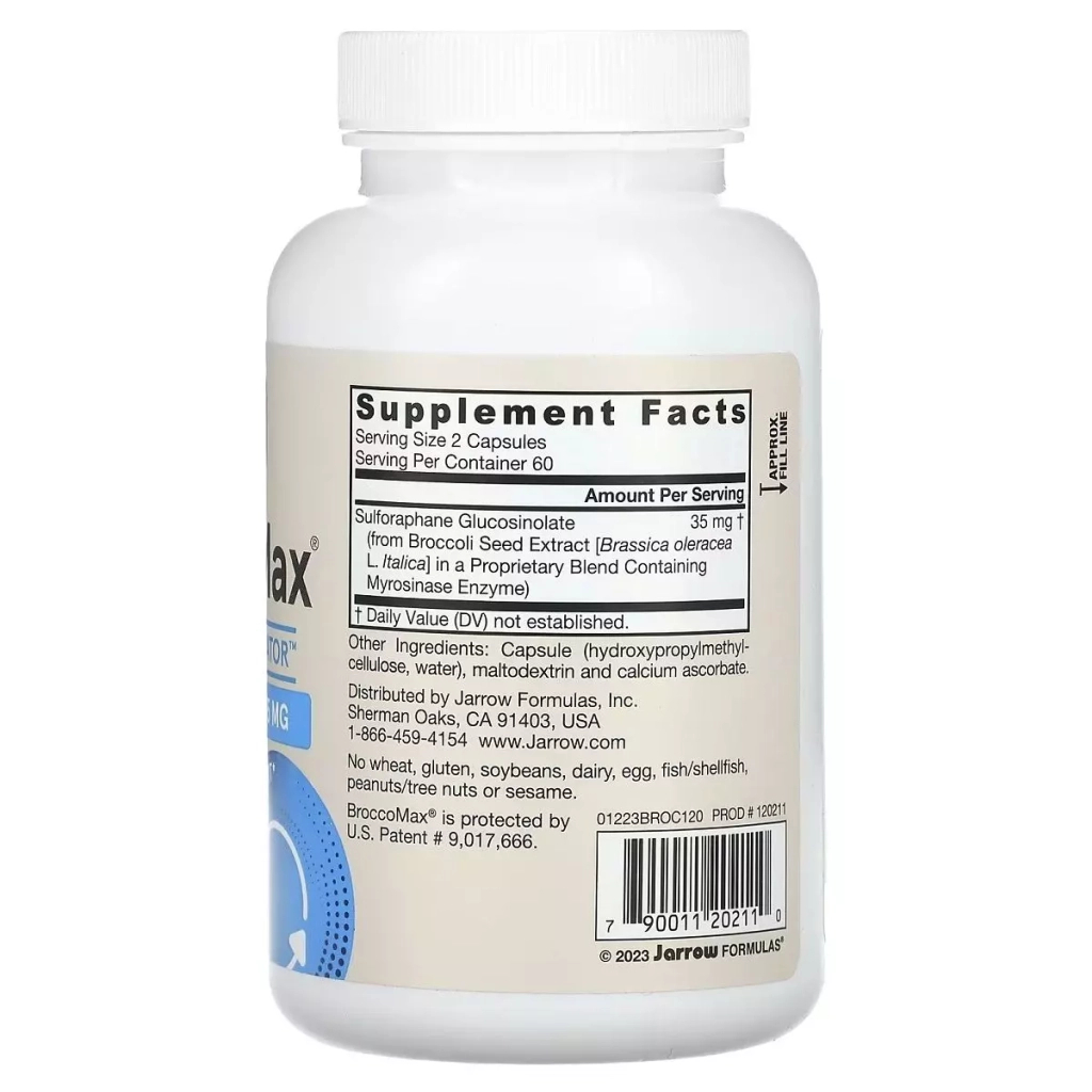 Вітамінно-мінеральний комплекс Jarrow Formulas Екстракт насіння броколі, 35 мг, Vegan BroccoMax, 120 вегетаріанс. (JRW-20211) - зображення 2