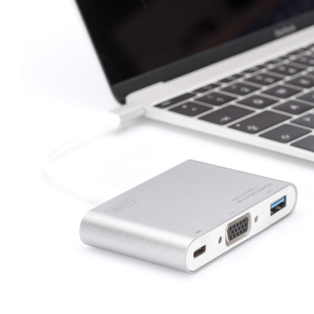 Перехідник Type-C to VGA/USB 3.0/Type-C Digitus (DA-70839) - зображення 3