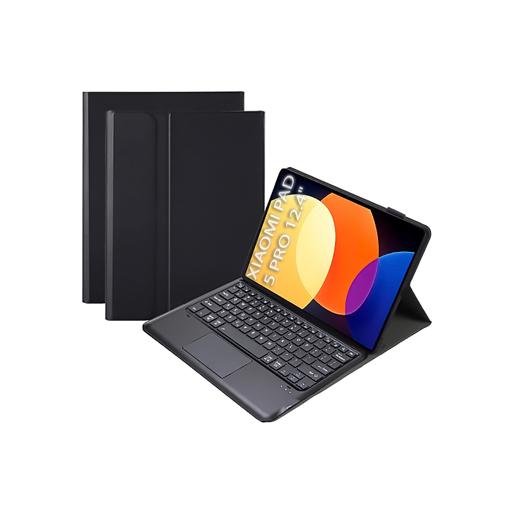 Чохол до планшета BeCover Keyboard+TouchPad Xiaomi Pad 5 Pro 12.4" Black (712394) - зображення 1