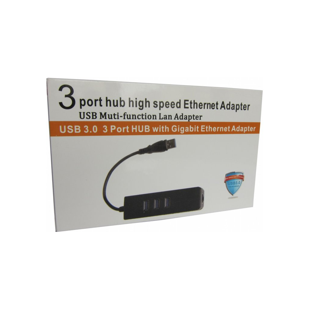 Концентратор Dynamode USB 3.0 Type-A - RJ45 Gigabit Lan, 3*USB 3.0 (USB3.0-Type-A-RJ45-HUB3) - зображення 4