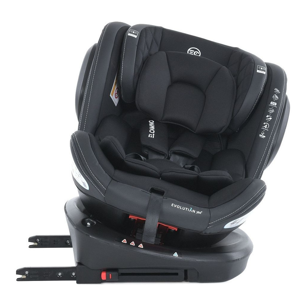 Автокрісло El Camino ME 1045-1 Evolution 2 360 Isofix Black striped 0-36 кг - зображення 6
