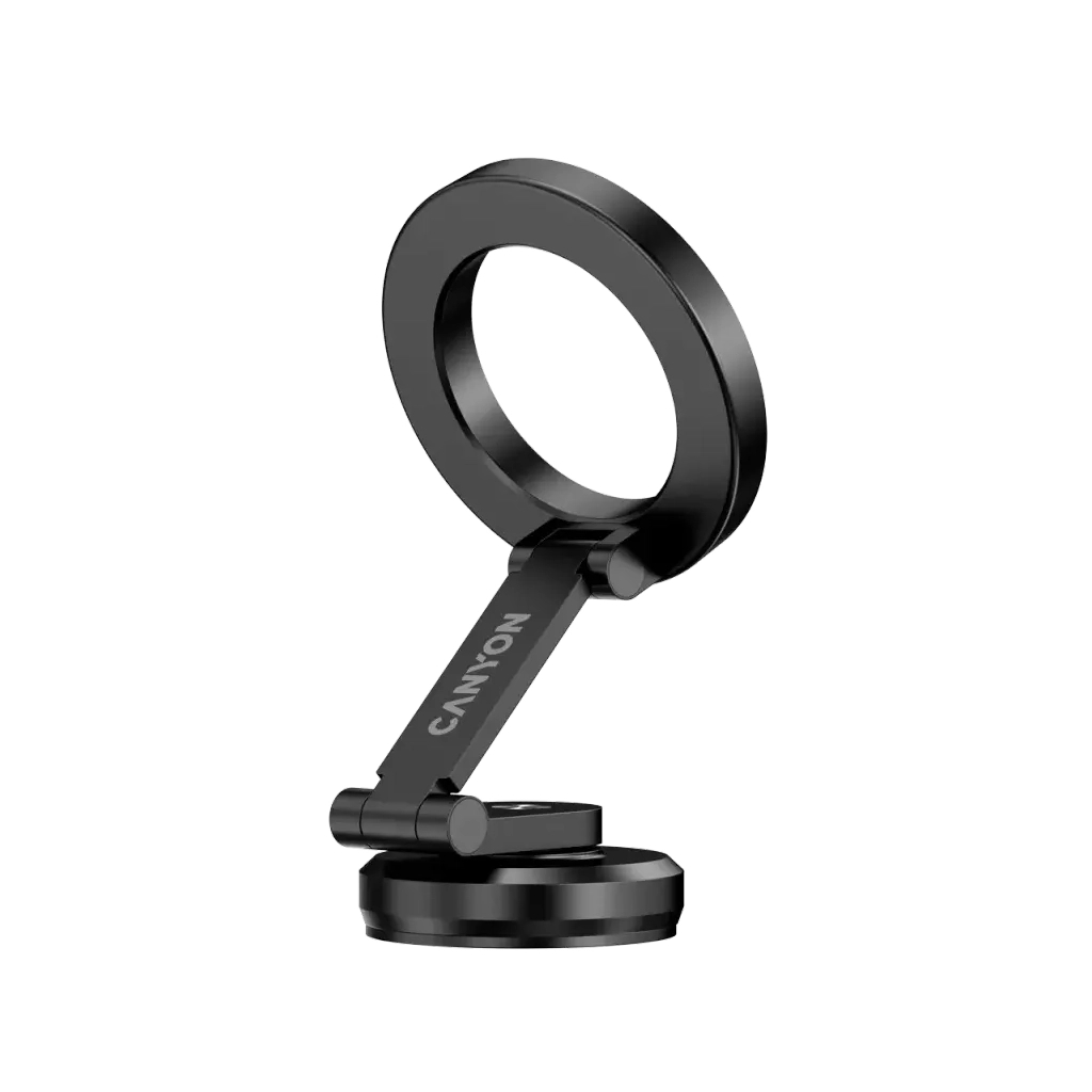 Універсальний автотримач Canyon Magnetic phone holder OnGrip 10 aluminum Black (CNS-CCHM10) - зображення 4