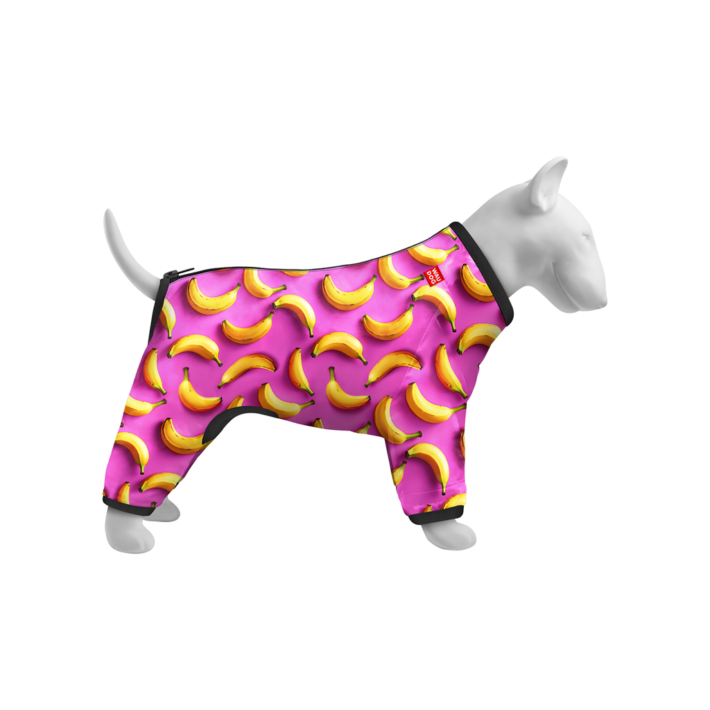Вітровка для тварин WAUDOG Clothes Банани на рожевому S 40 (391-4055) - зображення 3