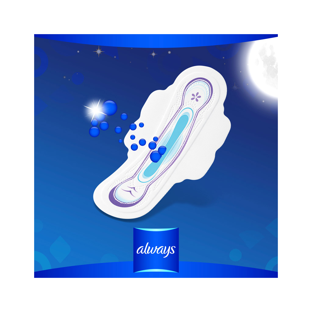 Гігієнічні прокладки Always Ultra Night 7 шт (4015400041603) - зображення 5