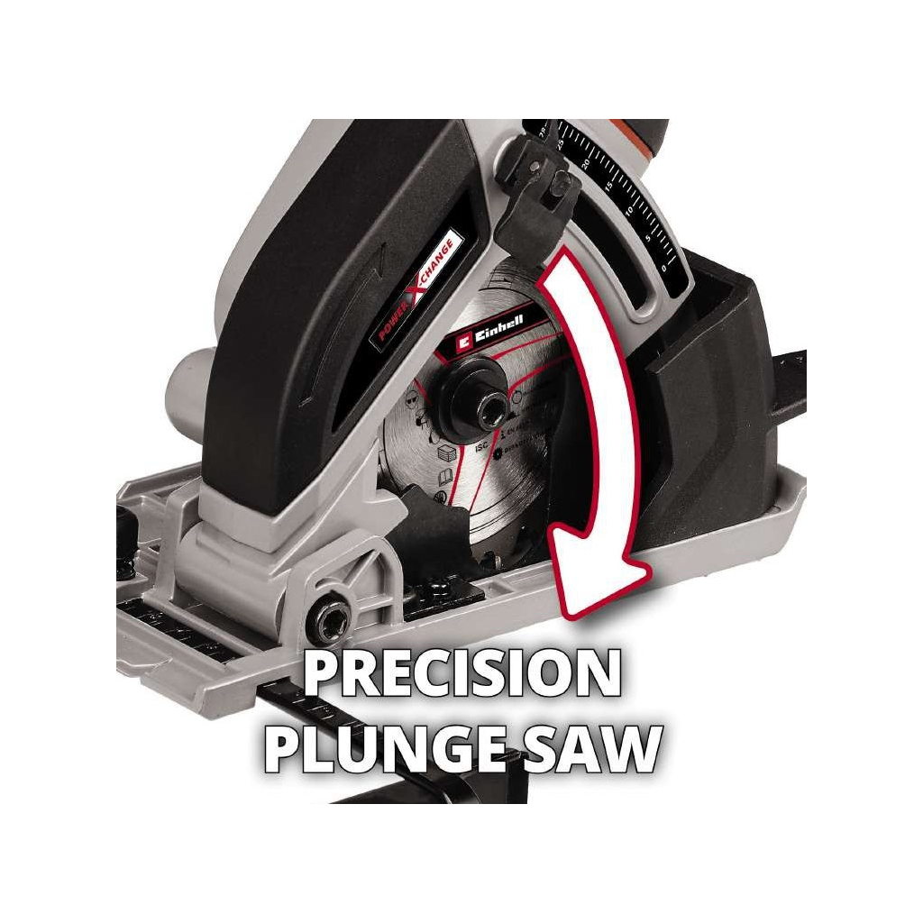Дискова пила Einhell TE-CS 18/89 Li - Solo акум., PXC, 18В, диск 89х10 мм (без АКБ та ЗП) (4331100) - изображение 4
