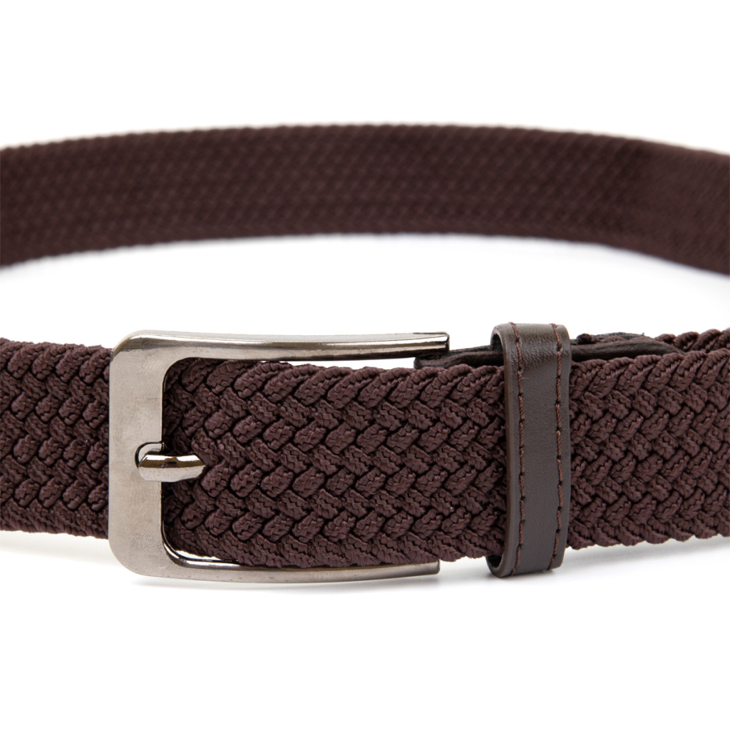 Ремінь Vintage Текстильний чоловічий Коричневий (20523) - зображення 6