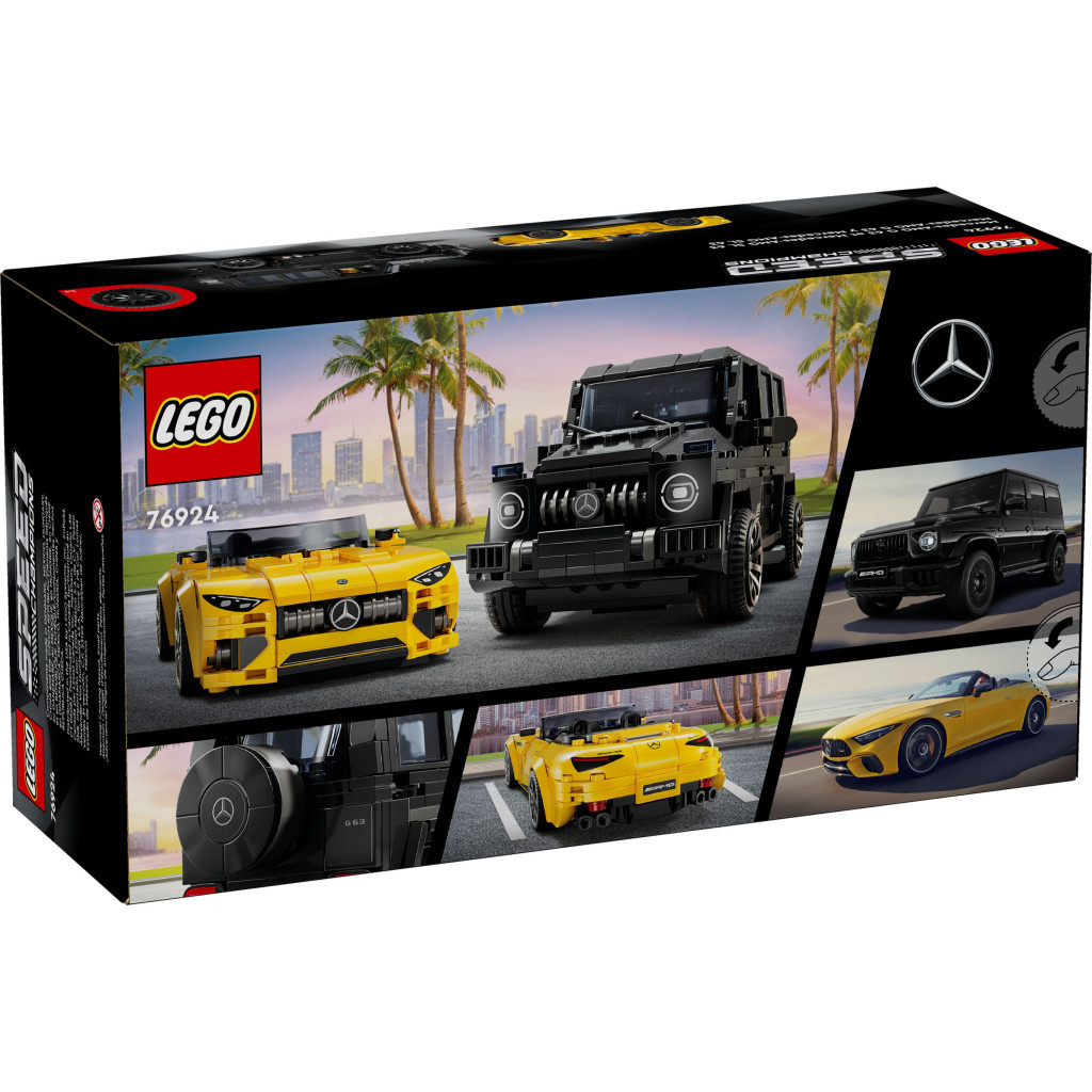 Конструктор LEGO Speed Champions Mercedes-AMG G 63 і Mercedes-AMG SL 63 (76924) - зображення 9
