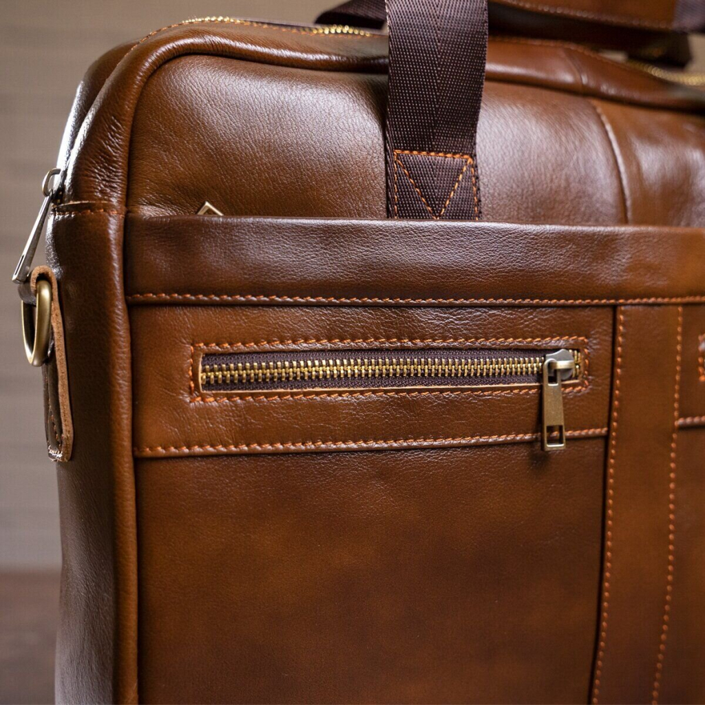 Сумка Vintage Шкіряна Коричнева (14626) - зображення 11