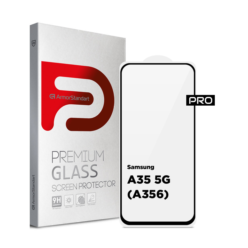 Скло захисне Armorstandart Pro Samsung A35 5G (A356) Black (ARM74347) - зображення 1