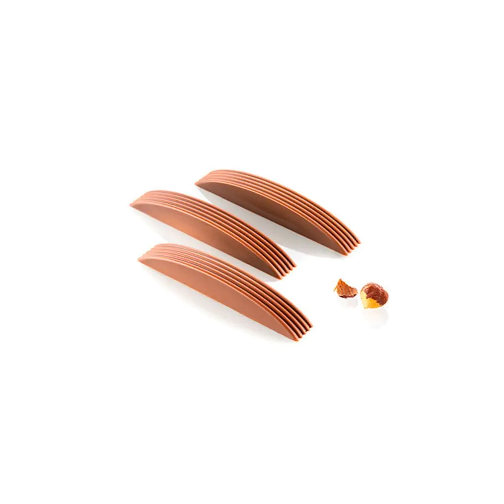 Форма для шоколаду Silikomart Riga B 119x18 h17 мм 10 шт (CH006) - зображення 2