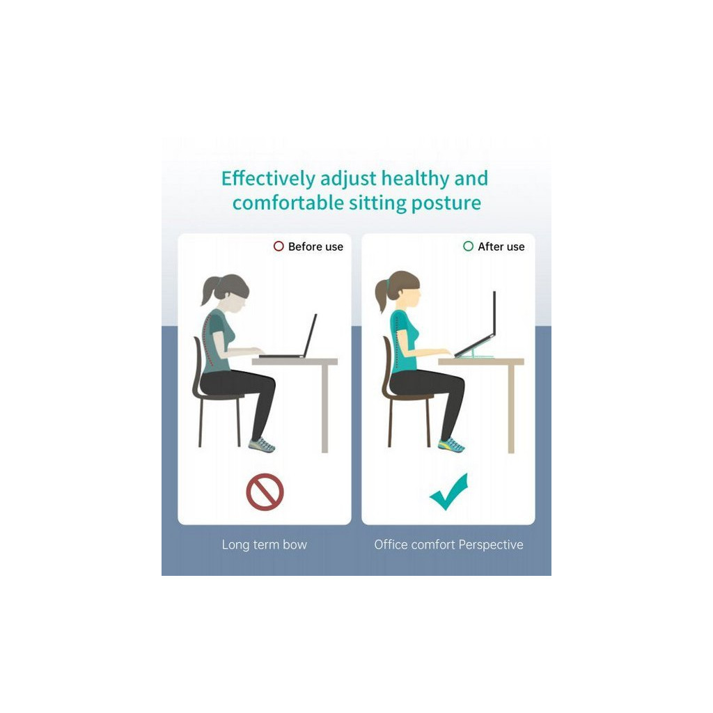 Підставка до ноутбука Choetech до 15", алюміній, компактна конструкція (H045-SL) - зображення 9