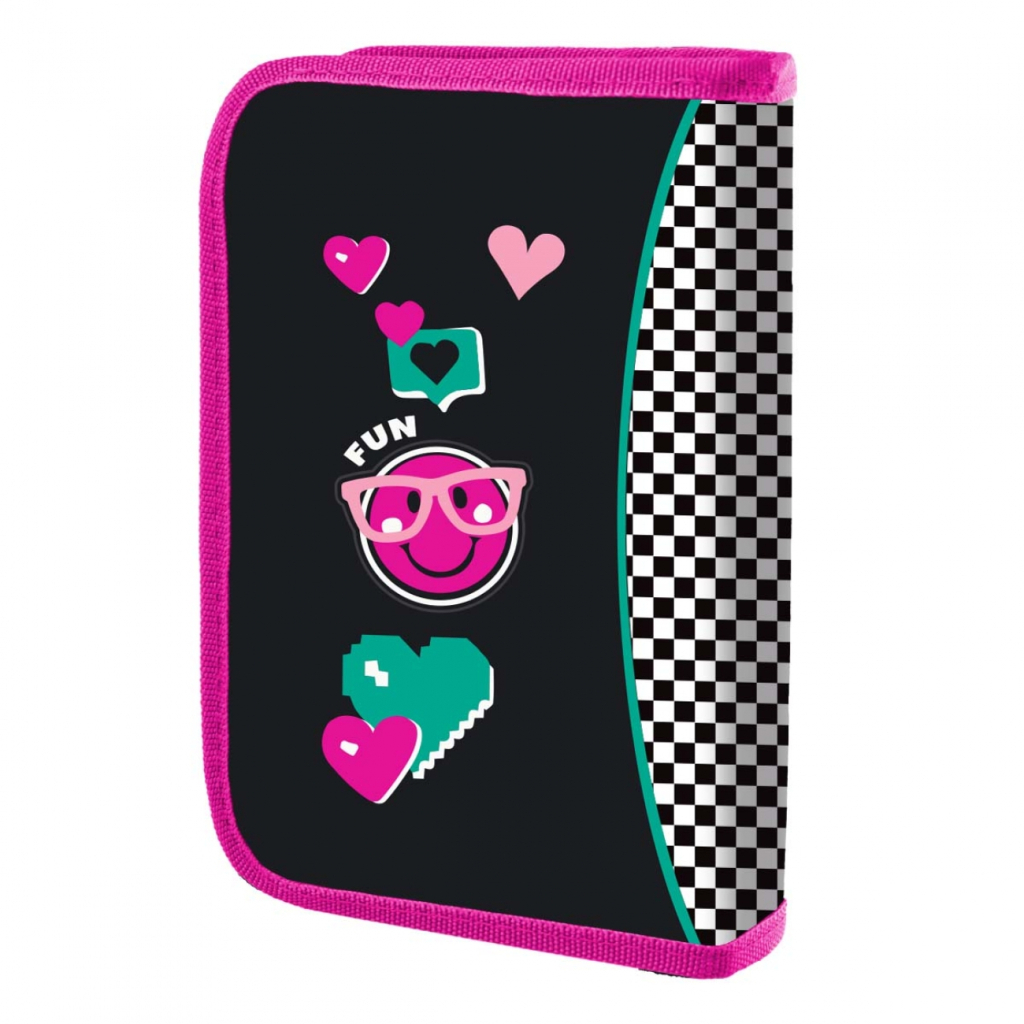 Пенал Yes HP-04 одинарний з двома клапанами Lovely Smile (533423) - зображення 2