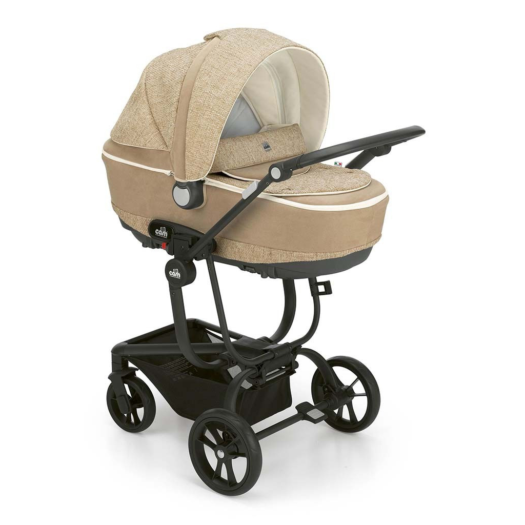 Коляска Cam 3 в 1 Taski Fashion бежевий (912/657) - зображення 1