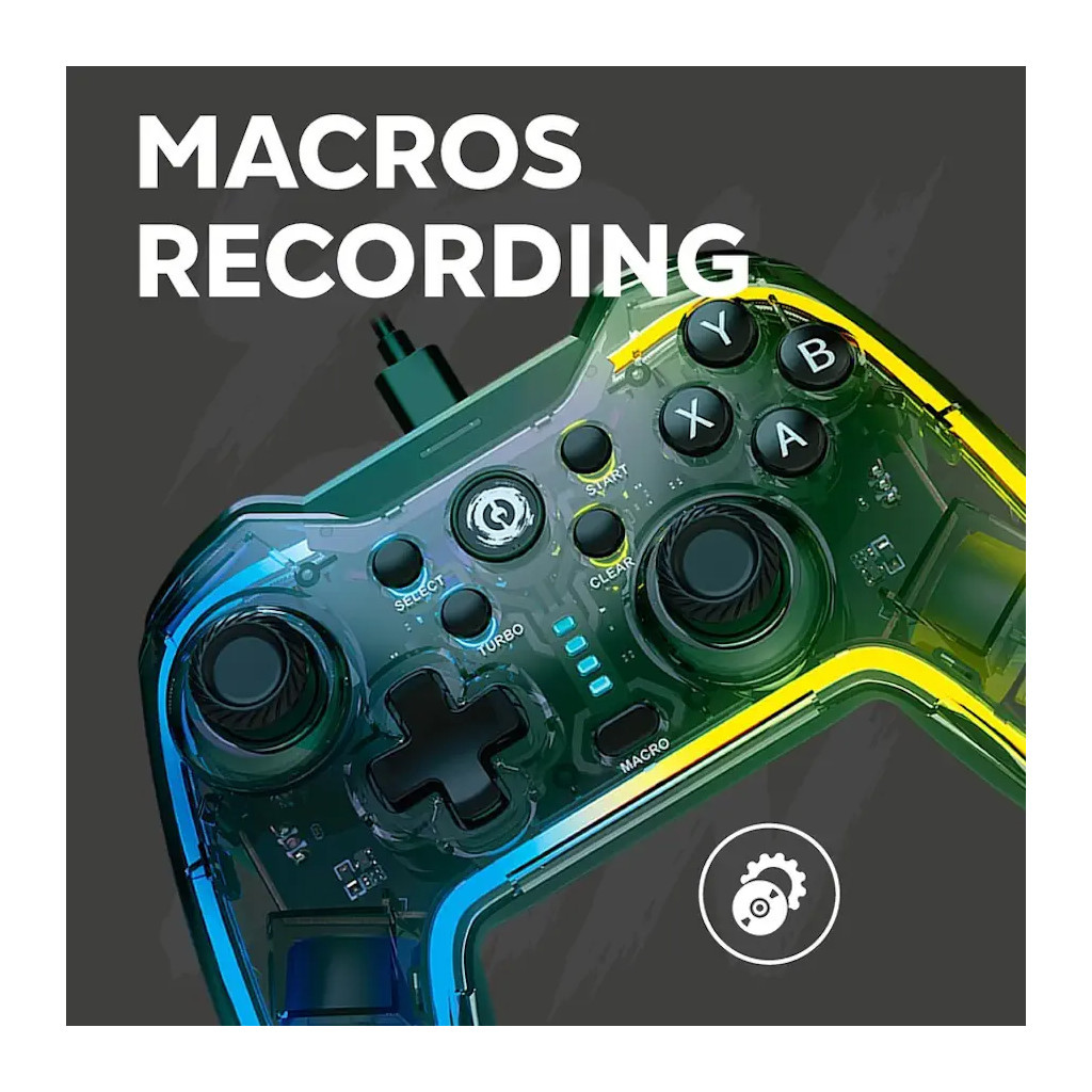 Геймпад Canyon Brighter GP-02 Wired RGB 4in1 PS3/Android BOX-TV/Nintendo Crystal (CND-GP02) - изображение 6