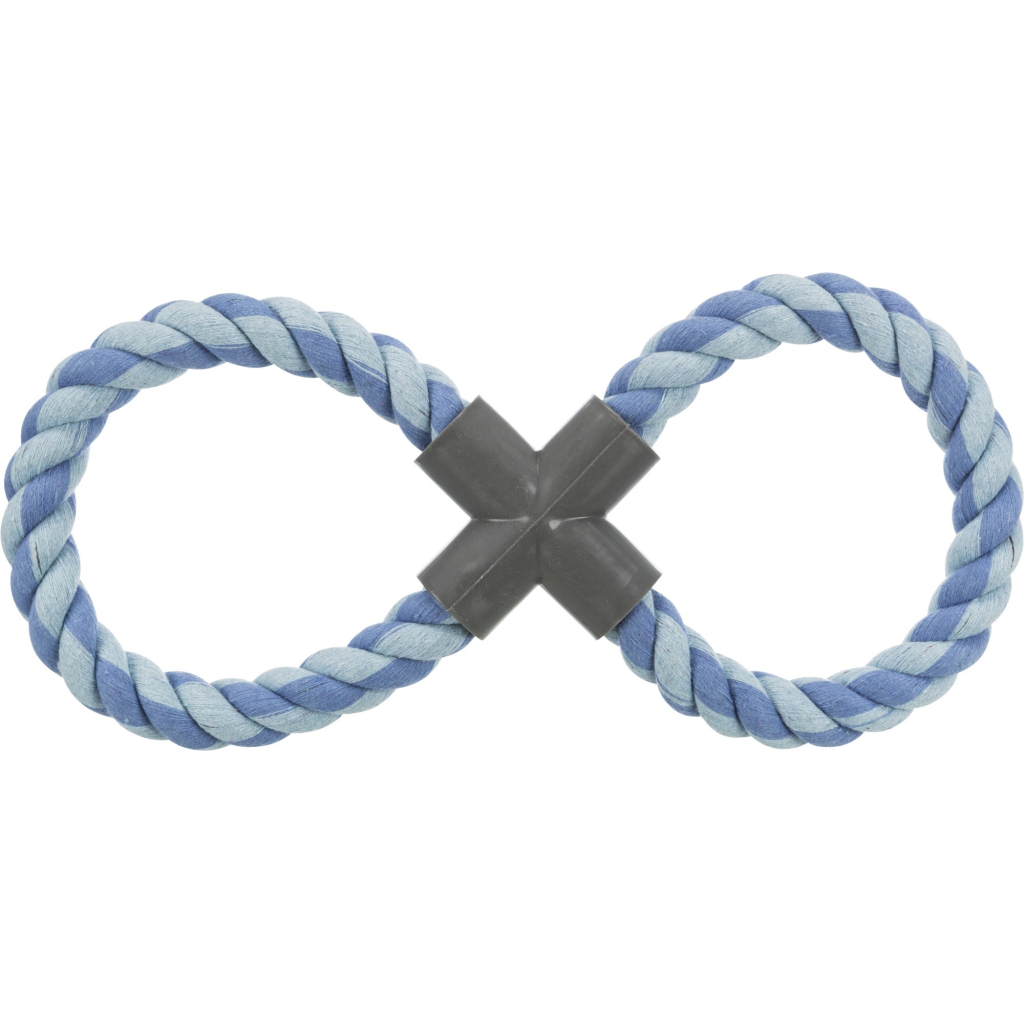 Іграшка для собак Trixie Канат-вісімка з пластиковою хрестовиною 35 см (4011905032788) - зображення 2