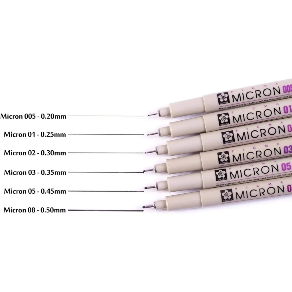 Лайнер Sakura Pigma Micron (0.1) 0,25 мм Коричневий (084511326309) - picture 6