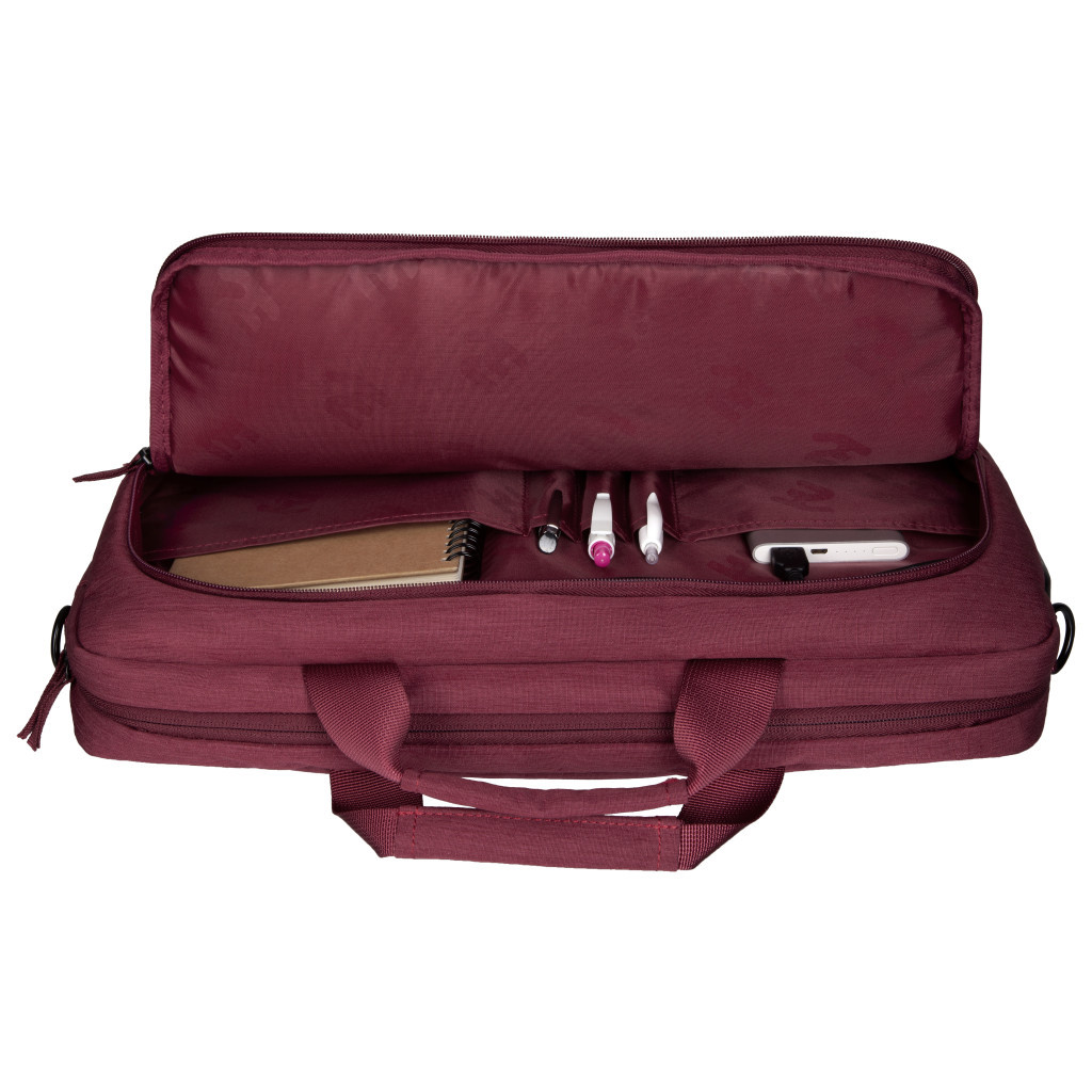 Сумка для ноутбука 2E 16" CrossSquares, Burgundy (2E-CBN9198BG) - зображення 9