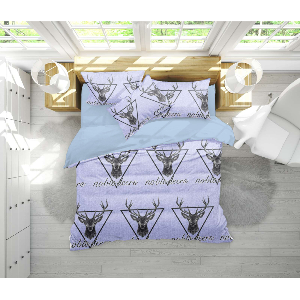 Постільна білизна MirSon Бязь 17-0514 Noble deers King Size (2200003640106) - зображення 1