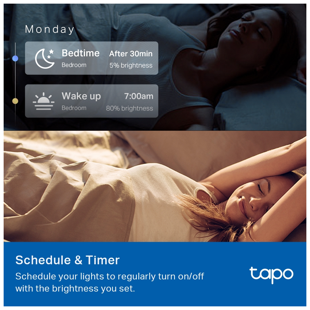 Розумна лампочка TP-Link Tapo L530E (4-Pack) (Tapo L530E(4-Pack)) - зображення 6