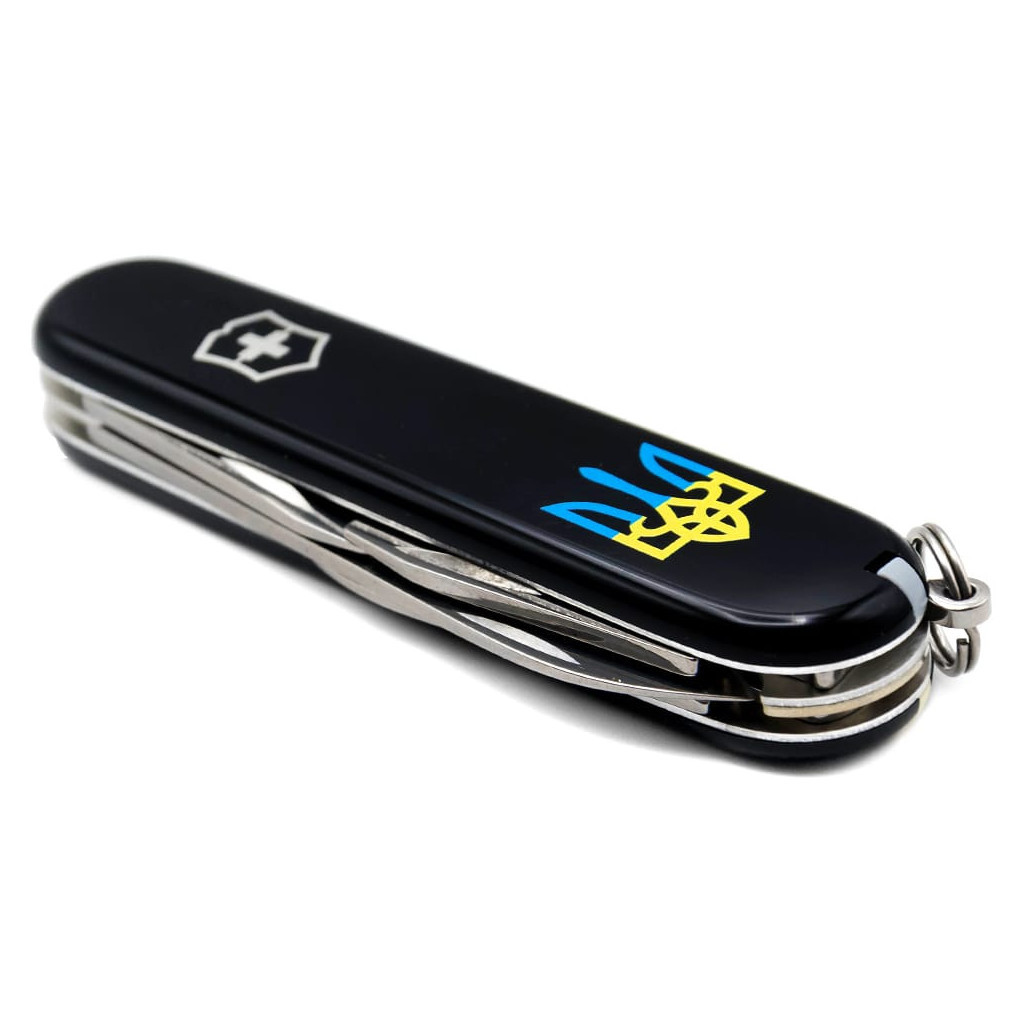 Ніж Victorinox Spartan Ukraine 91 мм Чорний Тризуб синьо-жовтий (1.3603.3_T0016u) - изображение 6