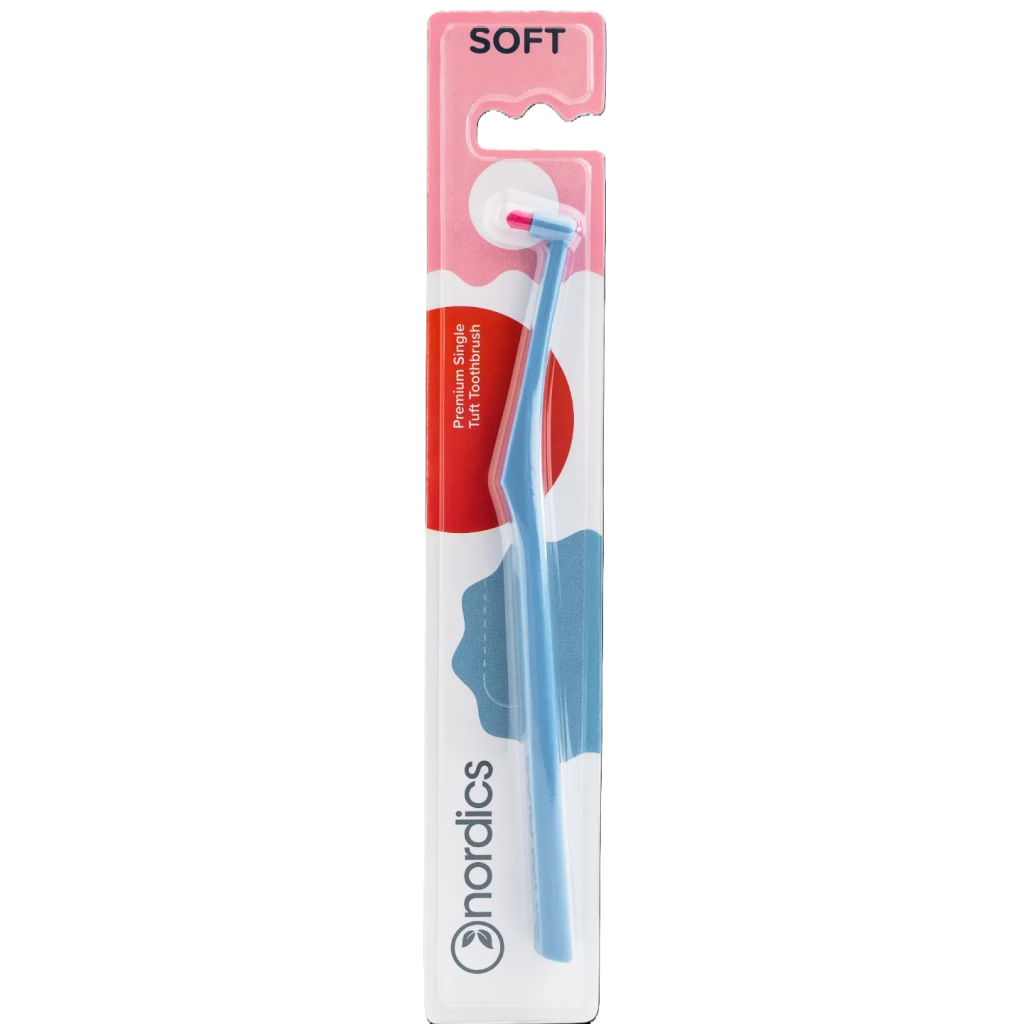 Зубна щітка Nordics Single Tuft Soft Blue Монопучкова (3800501908037) - зображення 1