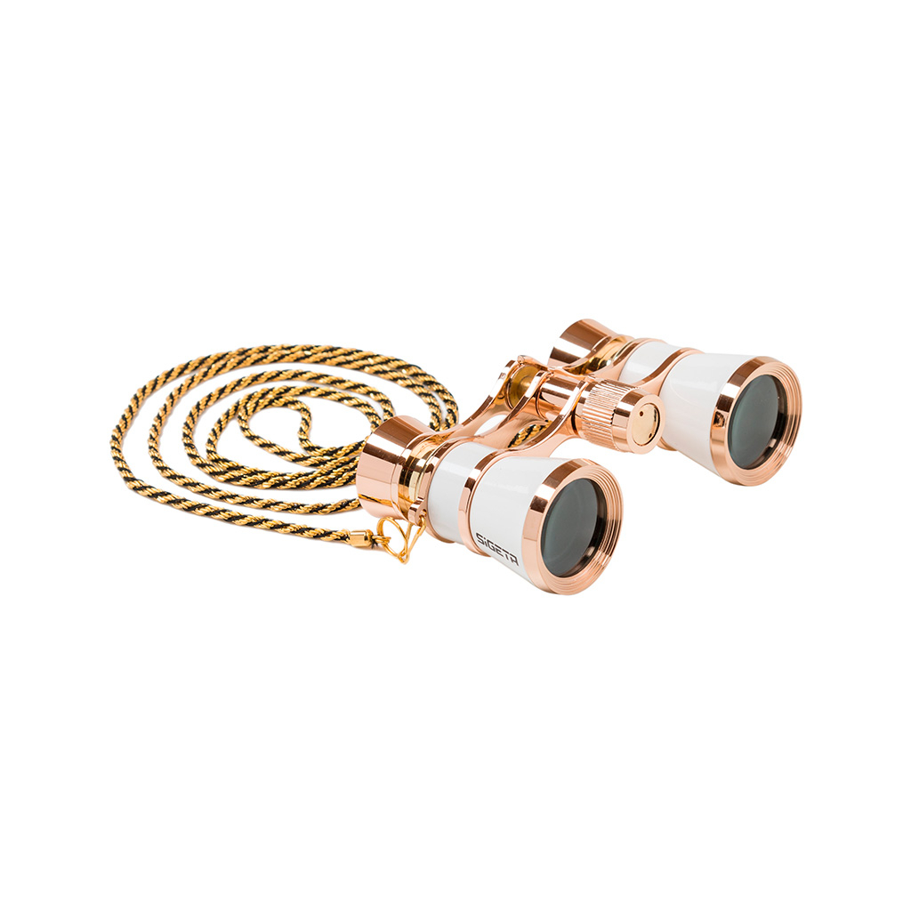 Бінокль Sigeta Teatrum C 3x25 (з ланцюжком) White (65874) - зображення 1