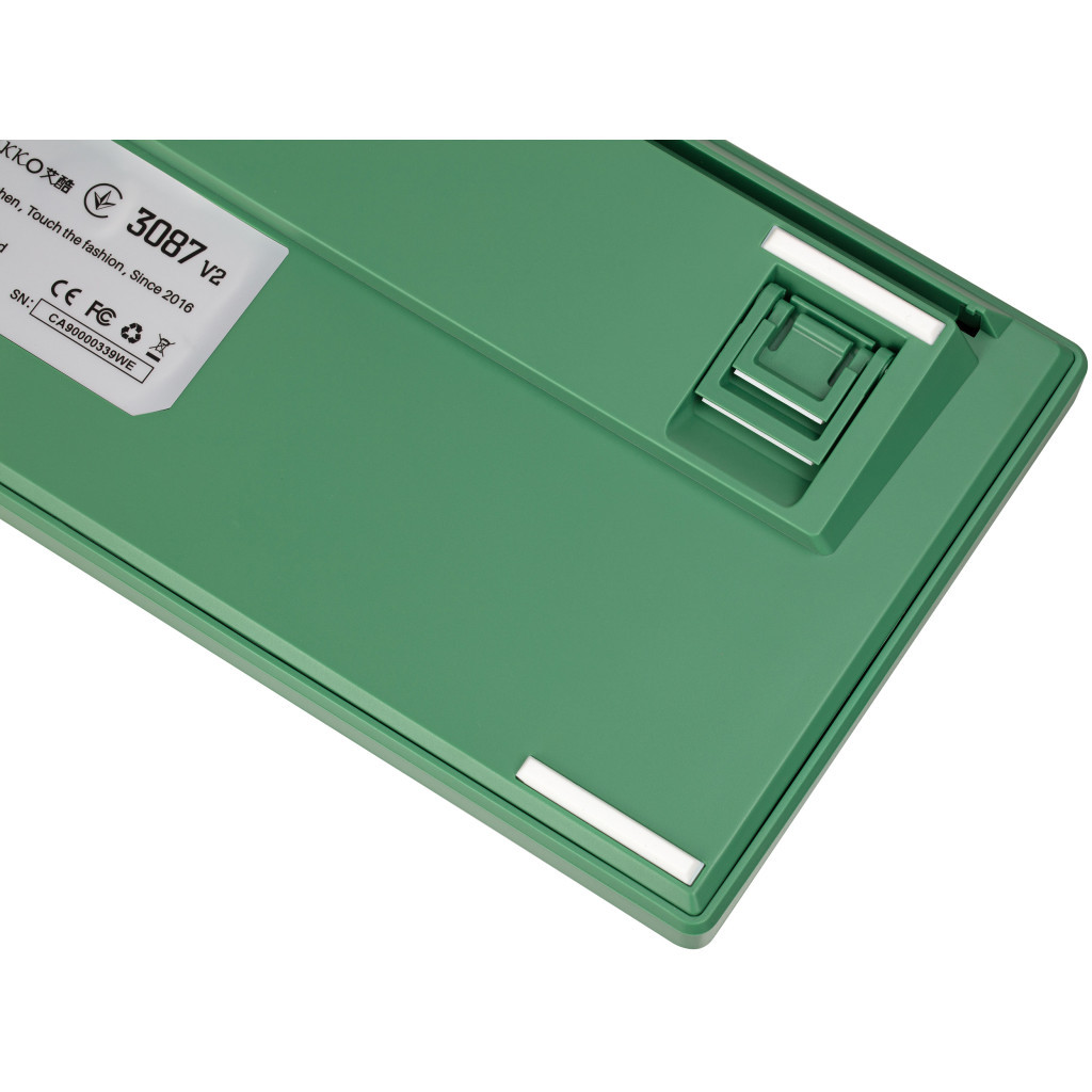 Клавіатура Akko 3087 Matcha Red Bean Cherry MX Silent Red Green (A3087_MA_CSR) - зображення 8