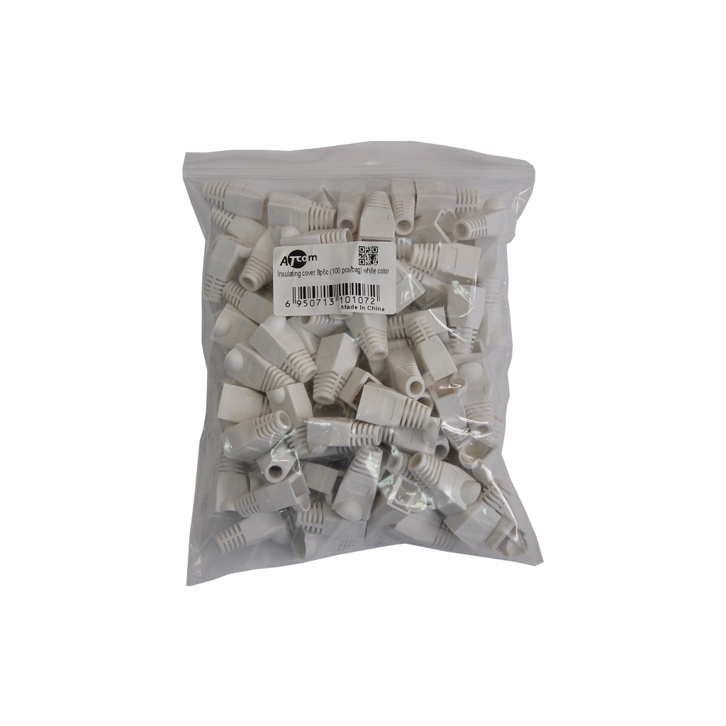 Ковпачок конектора Atcom RJ-45 белый 100шт (10107) - изображение 2