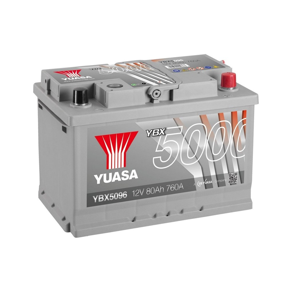Акумулятор автомобільний Yuasa 12V 80Ah Silver High Performance Battery (YBX5096) - зображення 1