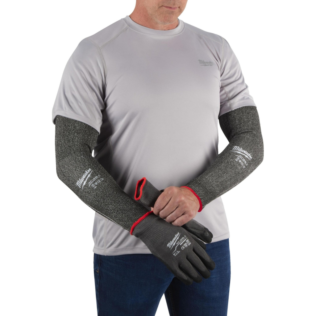 Нарукавники захисні Milwaukee з рівнем опору порізам E, 40 см (4932479936) - изображение 2