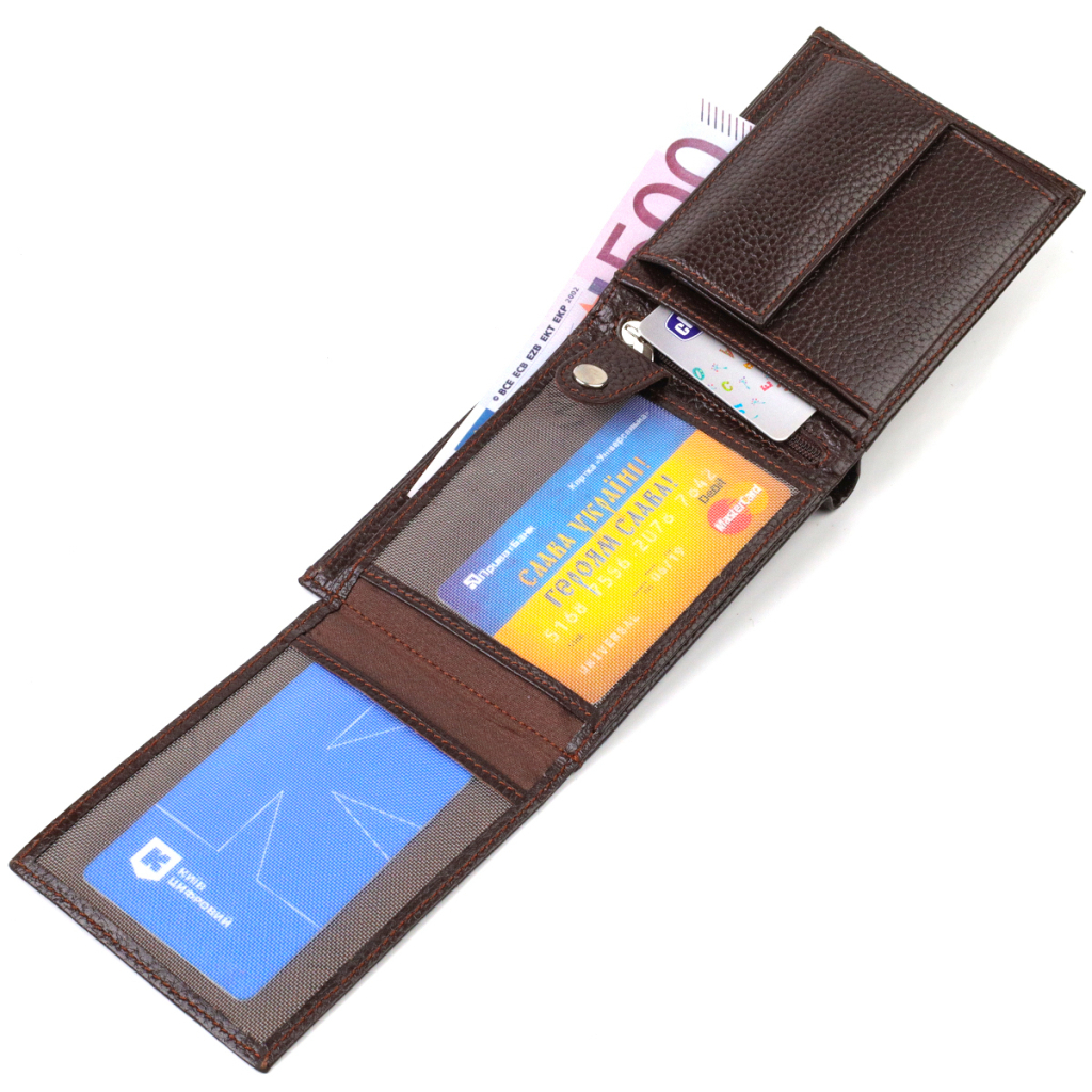 Гаманець Canpellini З натуральної шкіри Коричневий (21863) - зображення 6