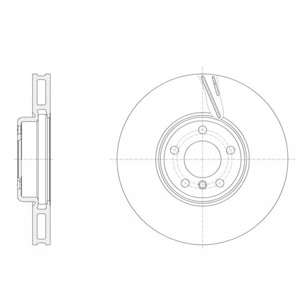Гальмівний диск REMSA 61552.11 - зображення 1