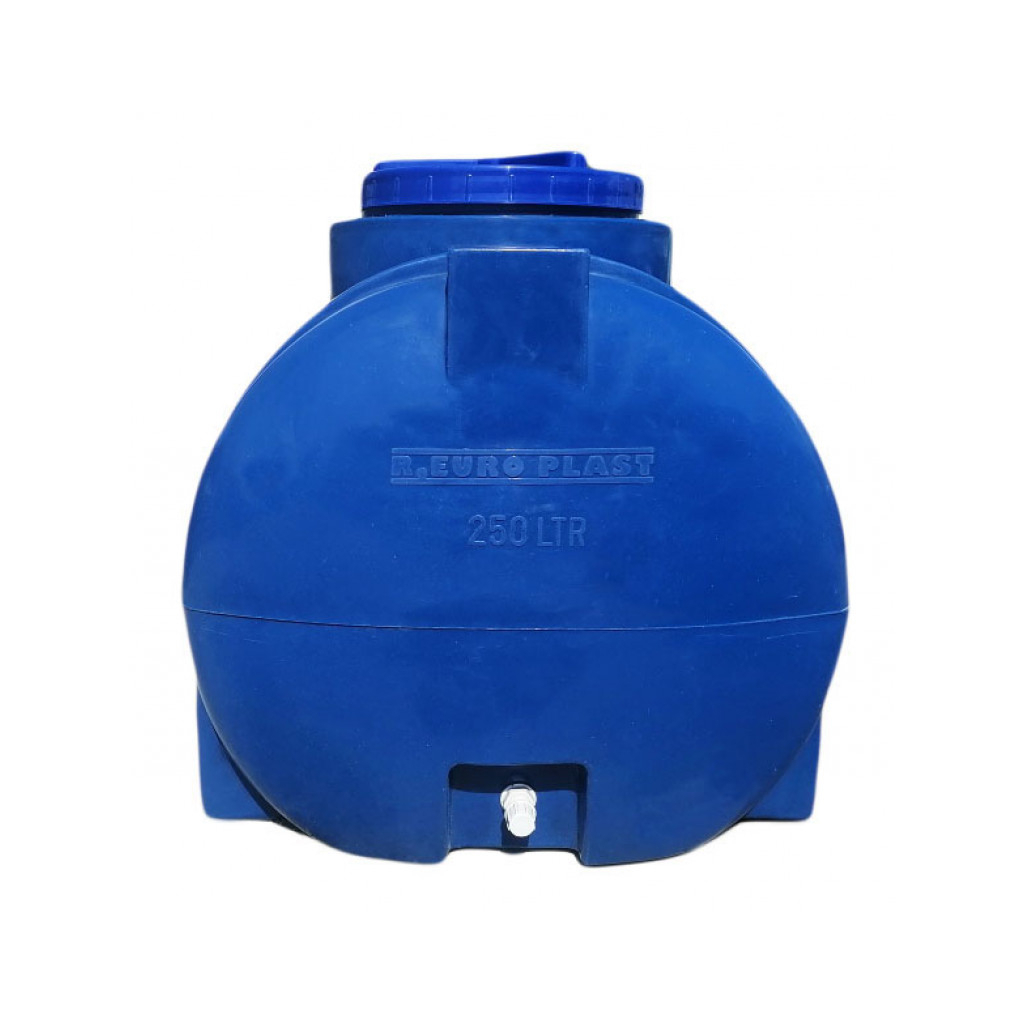 Ємність для води Рото Європласт горизонтальна харчова 250 л синя (37) - зображення 2