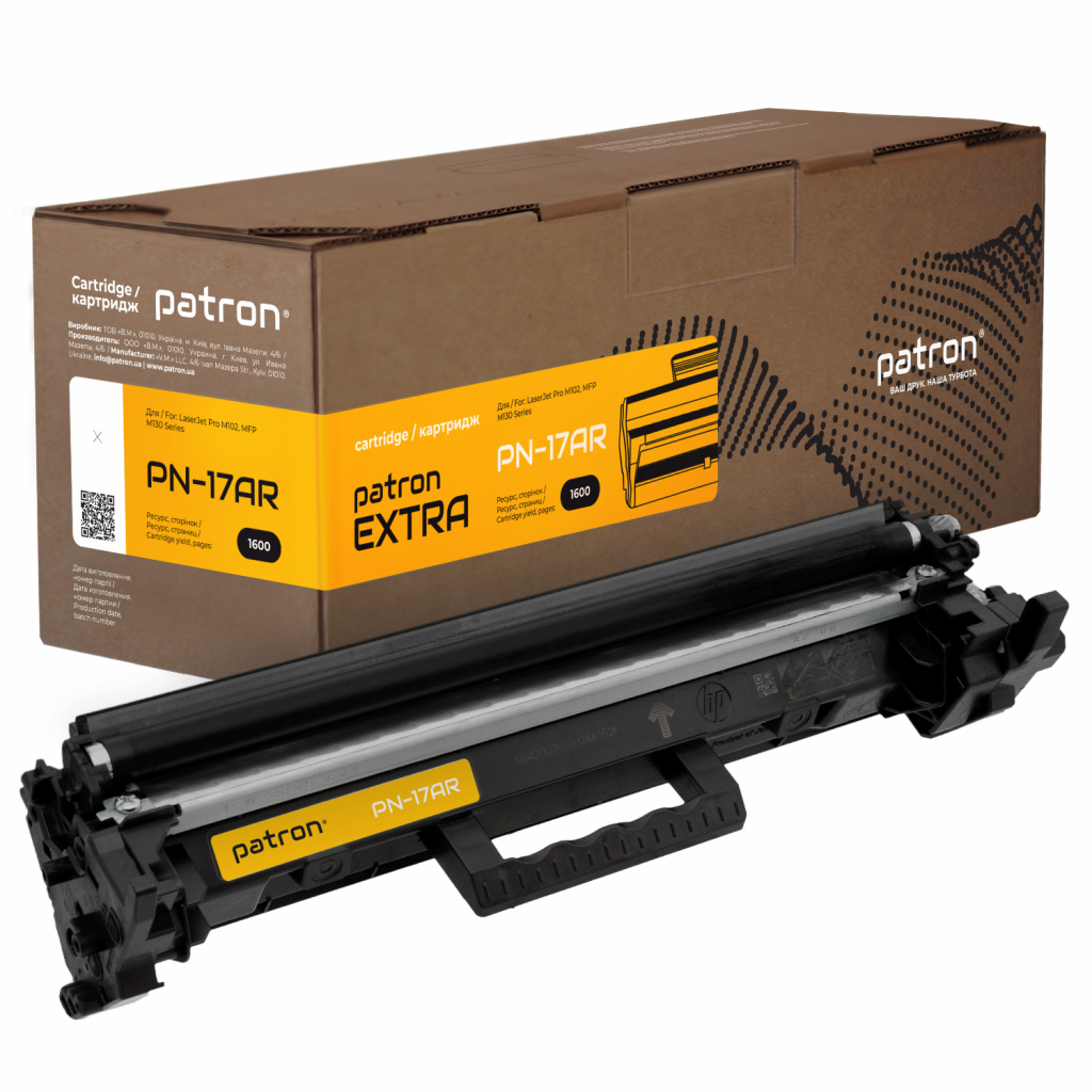 Картридж Patron HP LJ CF217A Extra (PN-17AR) - зображення 1