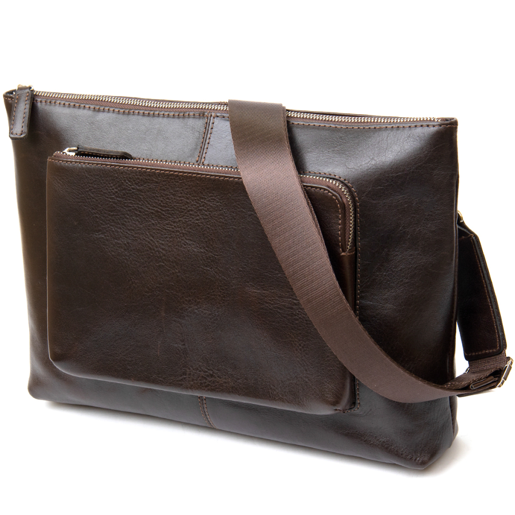 Сумка Grande Pelle Шкіряна чоловіча Коричнева (11438) - зображення 1