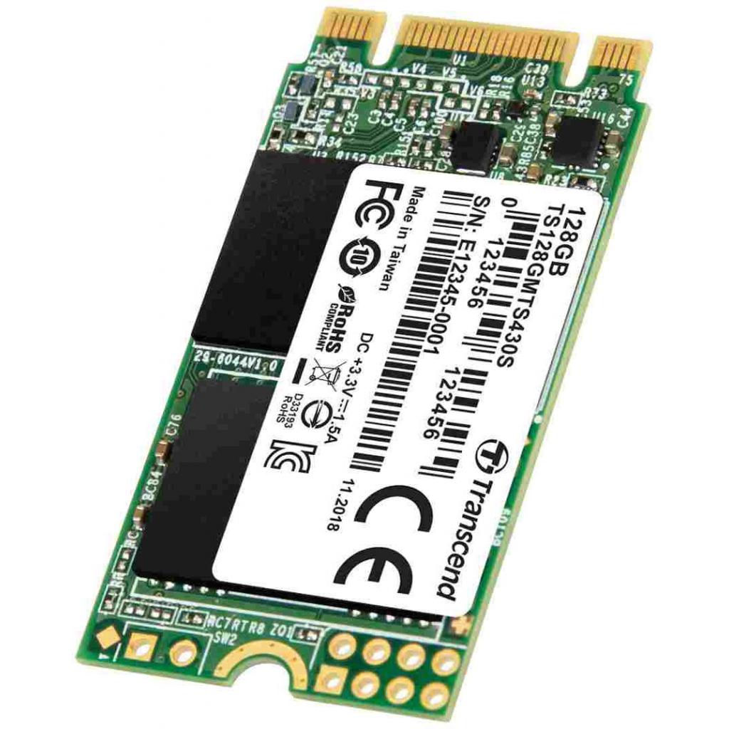 Накопичувач SSD M.2 2242 128GB Transcend (TS128GMTS430S) - зображення 2