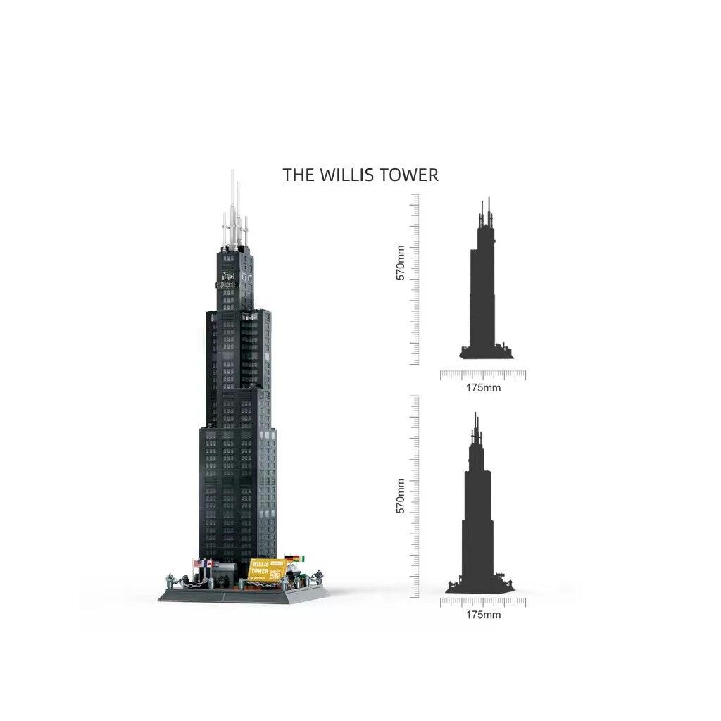 Конструктор Wange Вежа Вілліс-Чикаго, Америка (WNG-Willis-Tower) - зображення 3