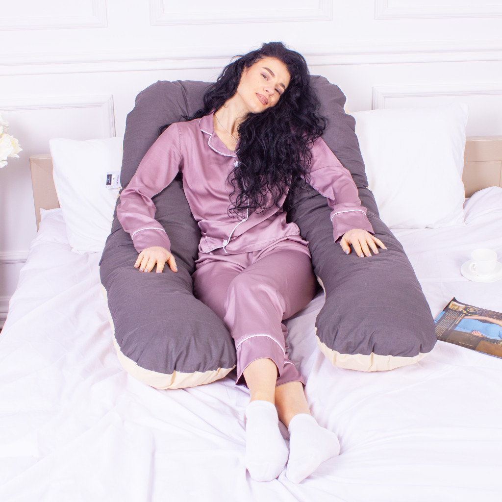 Подушка MirSon для вагітних та відпочинку Naturale Line №8001 U-подібна Marco (2200006178095) - изображение 6