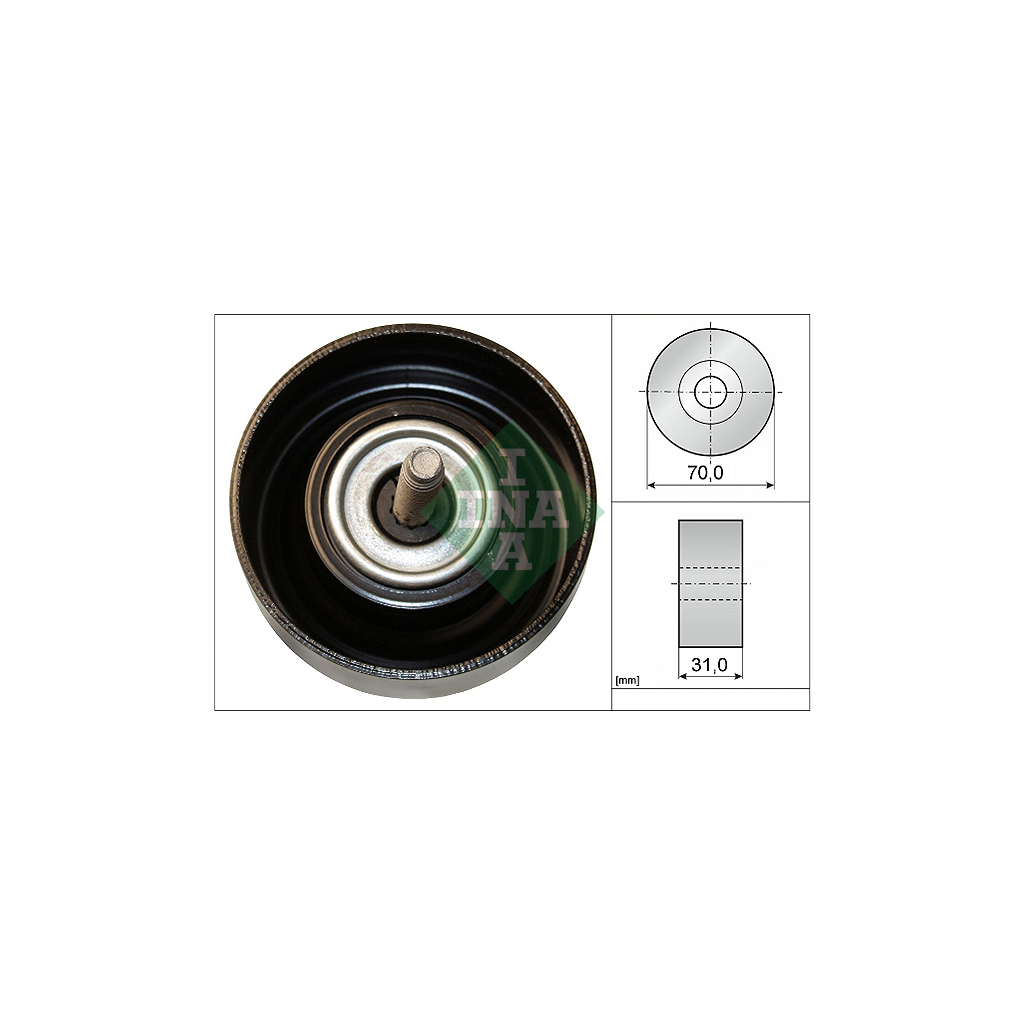 Ролик натягувача ременя INA 532 0614 10 - зображення 1