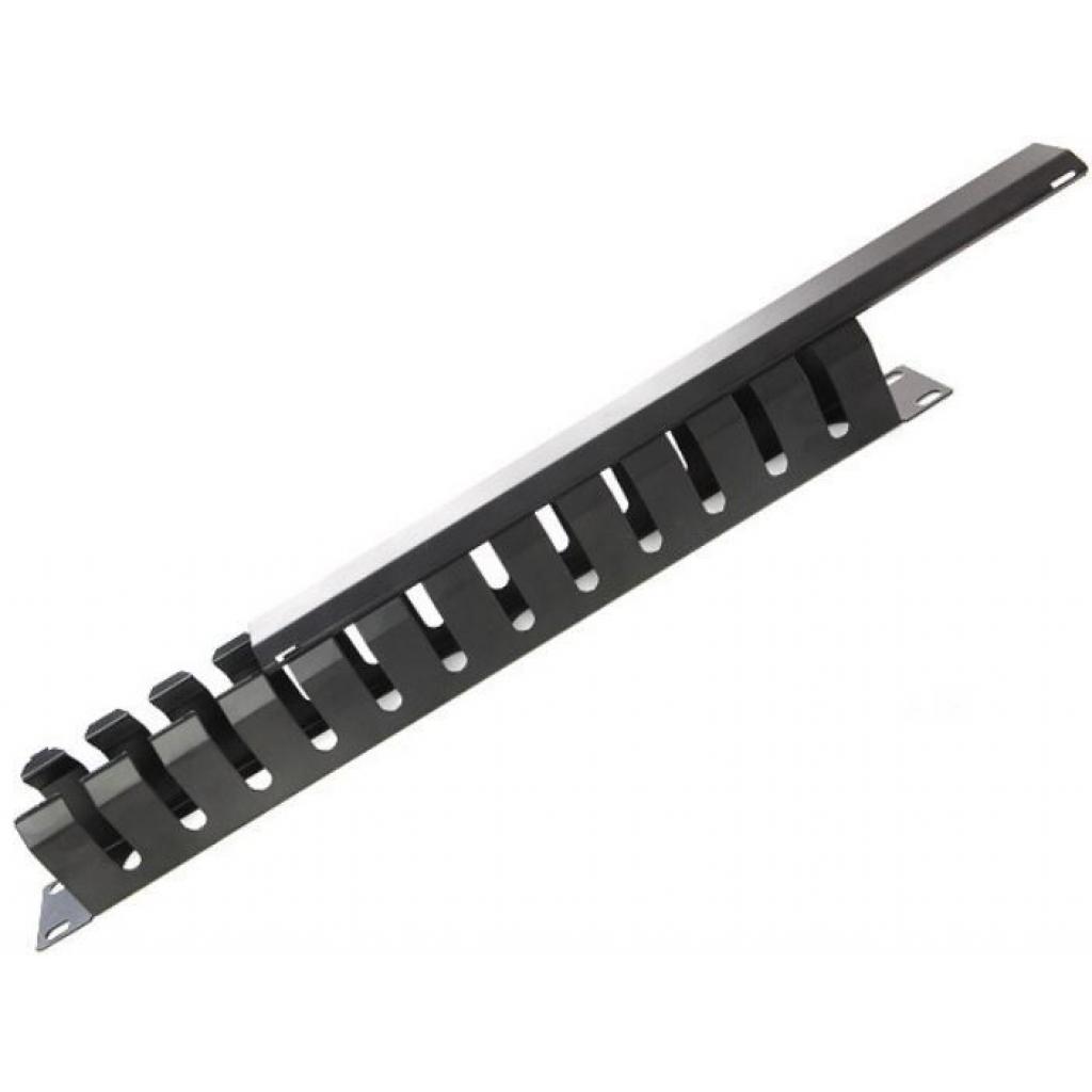 Кабельний організатор Hypernet 19" 1U с крышкой для шкафа или стойки, металл (CM-1U) - изображение 4