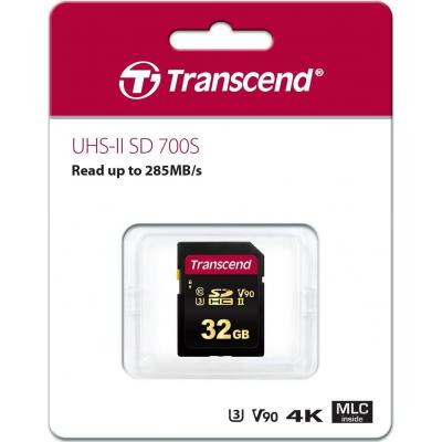 Карта пам'яті Transcend 32GB SDHC class 10 UHS-II U3 V30 MLC (TS32GSDC700S) - зображення 2