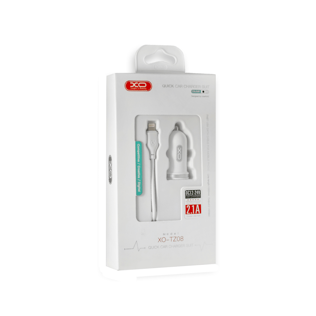 Зарядний пристрій XO 2xUSB 2.1A + cable USB to Lightning white (TZ08-L-WH) - зображення 5