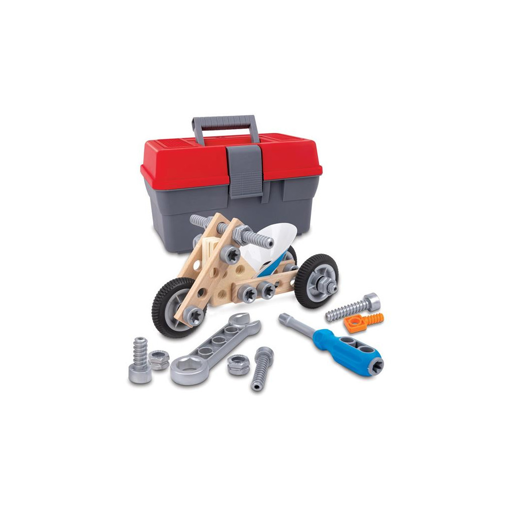 Конструктор Hape Мотоцикл 34 деталі (E3037) - зображення 1